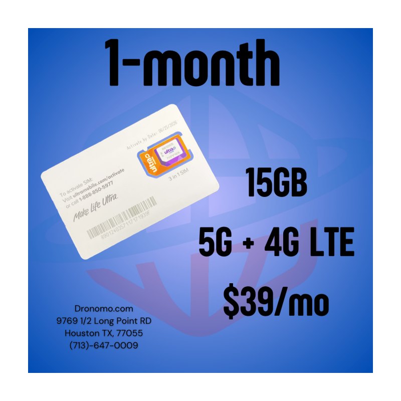 Ultra Mobile $39 SIM Kit Plan (15GB)